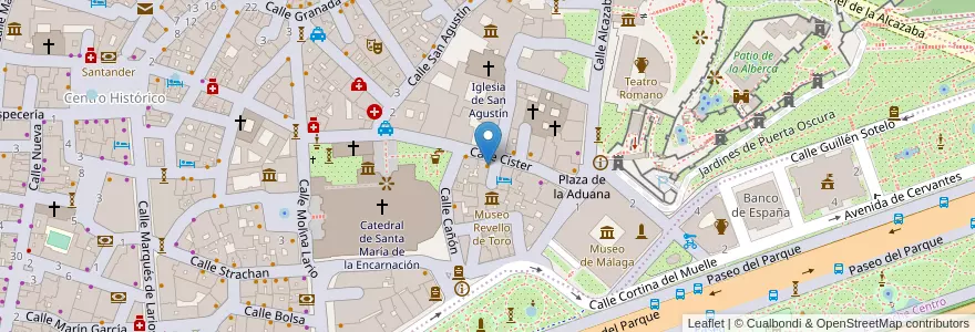 Mapa de ubicacion de Café Berlin en Espanha, Andaluzia, Málaga, Málaga-Costa Del Sol, Málaga.