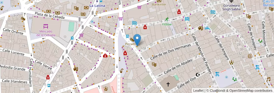 Mapa de ubicacion de Café Boconó en Испания, Мадрид, Мадрид, Área Metropolitana De Madrid Y Corredor Del Henares, Мадрид.