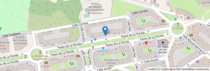 Mapa de ubicacion de Café Bulevar en Spanje, Asturië, Asturië, Oviedo.