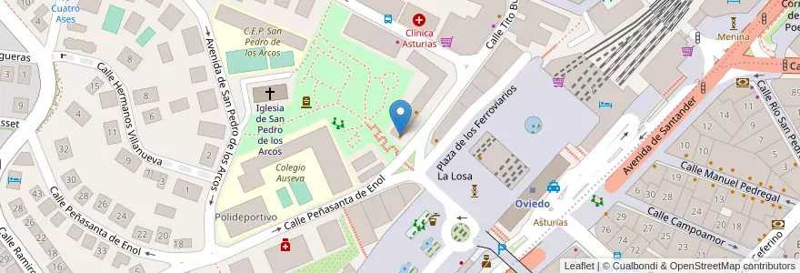 Mapa de ubicacion de Café Cadillac en Spain, Asturias, Asturias, Oviedo.
