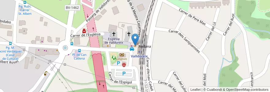 Mapa de ubicacion de Cafè Café en Spanien, Katalonien, Barcelona, Vallès Occidental, Sant Cugat Del Vallès.