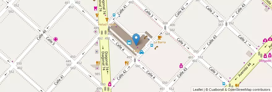 Mapa de ubicacion de Cafe, Casco Urbano en アルゼンチン, ブエノスアイレス州, Partido De La Plata, La Plata.