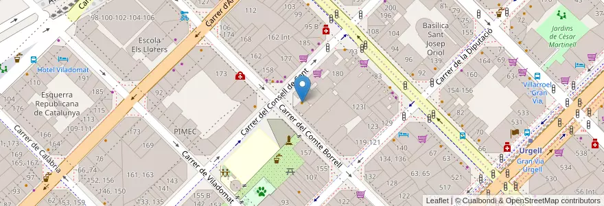 Mapa de ubicacion de Café Chapultepec en 西班牙, Catalunya, Barcelona, Barcelonès, Barcelona.