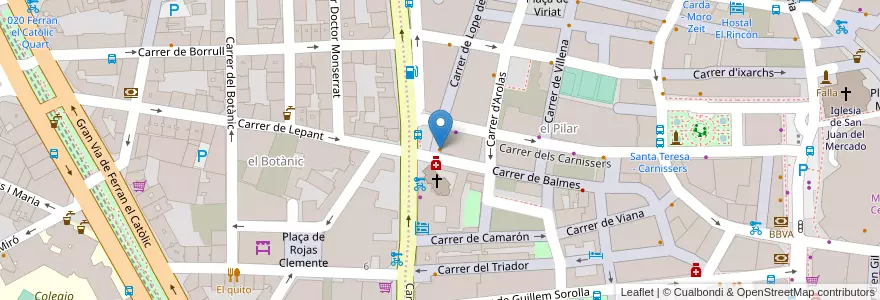 Mapa de ubicacion de Café Clasic en اسپانیا, Comunitat Valenciana, València / Valencia, Comarca De València, València.
