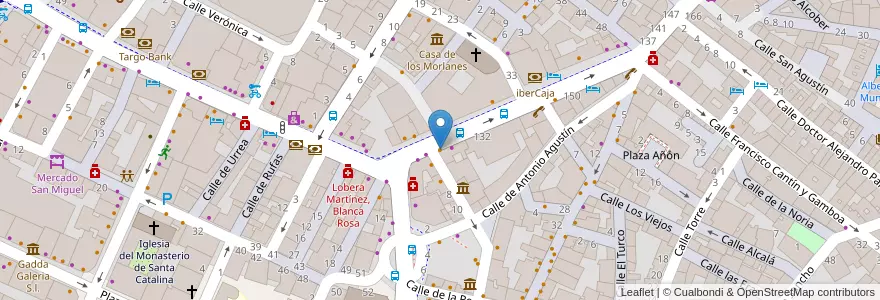 Mapa de ubicacion de Cafe Colonial en スペイン, アラゴン州, サラゴサ, Zaragoza, サラゴサ.