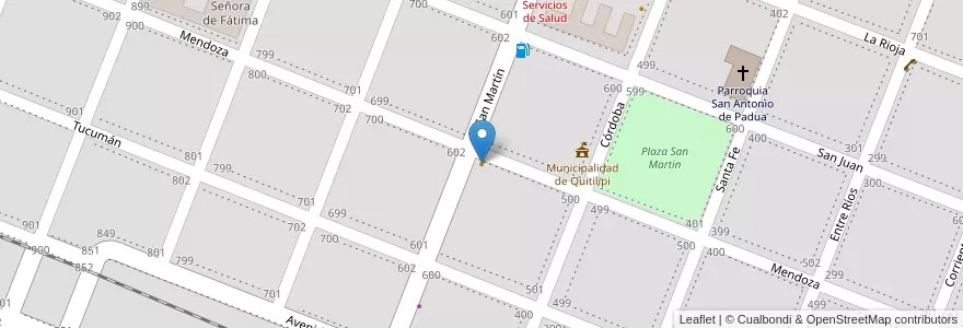 Mapa de ubicacion de Café Comedor El Mariscal en アルゼンチン, チャコ州, Departamento Quitilipi, Municipio De Quitilipi, Quitilipi.
