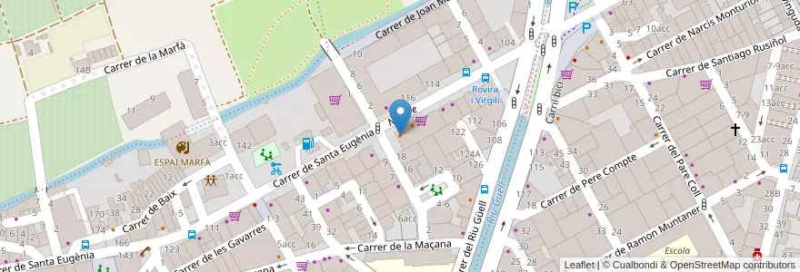 Mapa de ubicacion de Cafe & Companyia en スペイン, カタルーニャ州, ジローナ, Gironès, ジローナ.