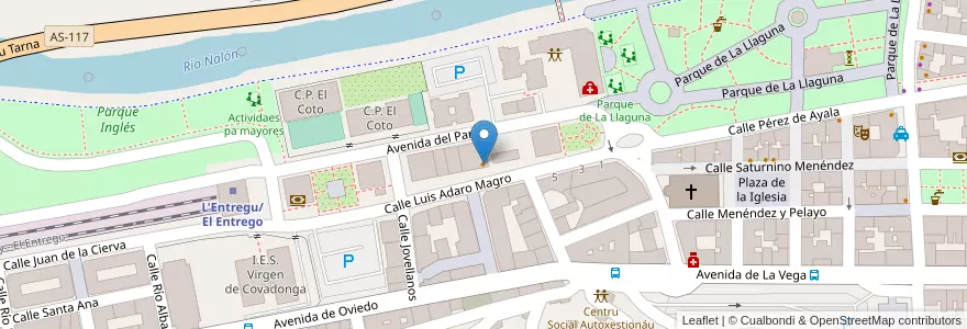 Mapa de ubicacion de Café de Abel en إسبانيا, أستورياس, أستورياس, Samartín Del Rei Aurelio.