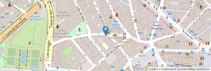 Mapa de ubicacion de Café de Chinitas en Espanha, Comunidade De Madrid, Comunidade De Madrid, Área Metropolitana De Madrid Y Corredor Del Henares, Madrid.