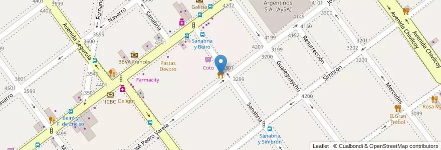 Mapa de ubicacion de Café de García, Villa Devoto en Argentina, Autonomous City Of Buenos Aires, Autonomous City Of Buenos Aires, Comuna 11.