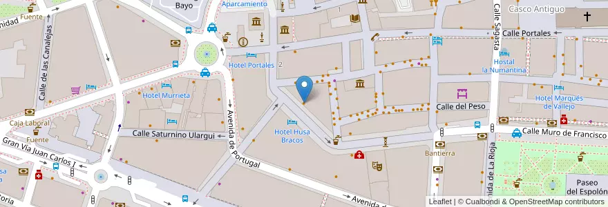 Mapa de ubicacion de Café de La Luna en Испания, Риоха, Риоха, Логронья.