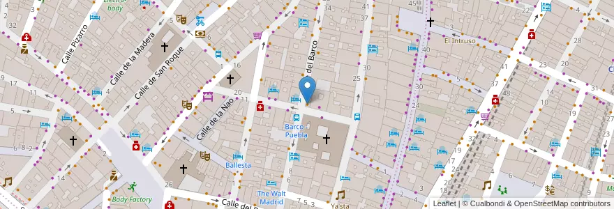 Mapa de ubicacion de Café de la Luz en Sepanyol, Comunidad De Madrid, Comunidad De Madrid, Área Metropolitana De Madrid Y Corredor Del Henares, Madrid.