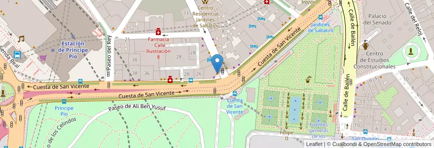 Mapa de ubicacion de Café de La Rivière en إسبانيا, منطقة مدريد, منطقة مدريد, Área Metropolitana De Madrid Y Corredor Del Henares, مدريد.