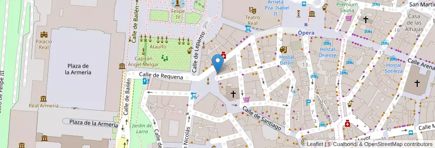 Mapa de ubicacion de Café de los Asturias en إسبانيا, منطقة مدريد, منطقة مدريد, Área Metropolitana De Madrid Y Corredor Del Henares, مدريد.