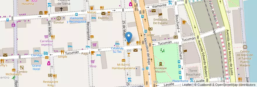 Mapa de ubicacion de Café de mi Pais, San Nicolas en Аргентина, Буэнос-Айрес, Comuna 1, Буэнос-Айрес.