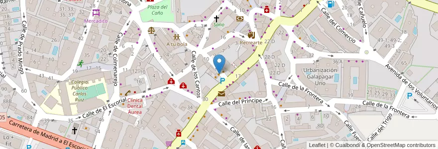 Mapa de ubicacion de Café de Miró en Испания, Мадрид, Мадрид, Cuenca Del Guadarrama, Galapagar.