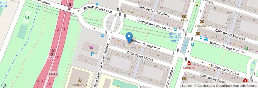 Mapa de ubicacion de Café de Violeta en スペイン, マドリード州, Comunidad De Madrid, Área Metropolitana De Madrid Y Corredor Del Henares, Madrid.