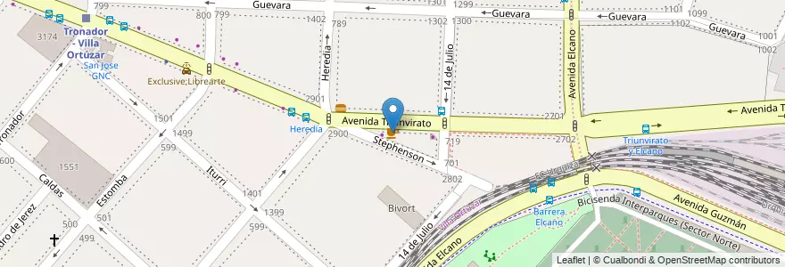 Mapa de ubicacion de Café del Centro, Villa Ortuzar en 阿根廷, Ciudad Autónoma De Buenos Aires, 布宜诺斯艾利斯, Comuna 15.