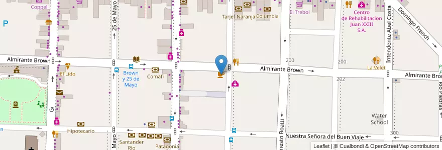 Mapa de ubicacion de Café del Encuentro en Arjantin, Buenos Aires, Partido De Morón, Morón.