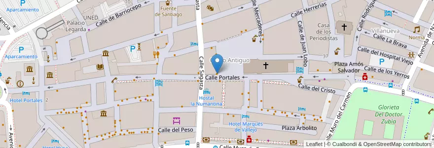 Mapa de ubicacion de Café del Mercado en إسبانيا, لا ريوخا, لا ريوخا, لوغرونيو.