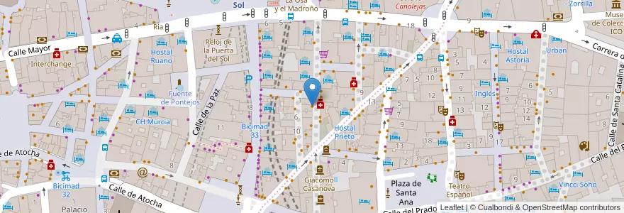 Mapa de ubicacion de Café del Soul en Spanje, Comunidad De Madrid, Comunidad De Madrid, Área Metropolitana De Madrid Y Corredor Del Henares, Madrid.