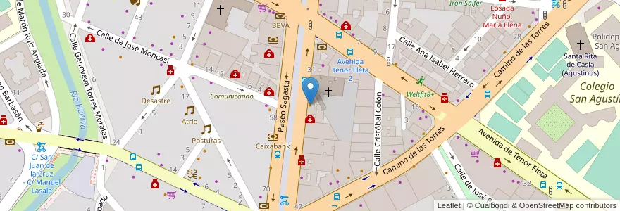 Mapa de ubicacion de Café del sur en إسبانيا, أرغون, سرقسطة, Zaragoza, سرقسطة.
