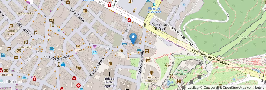 Mapa de ubicacion de Cafe del Viajero en Spain, Andalusia, Malaga, Málaga-Costa Del Sol, Málaga.