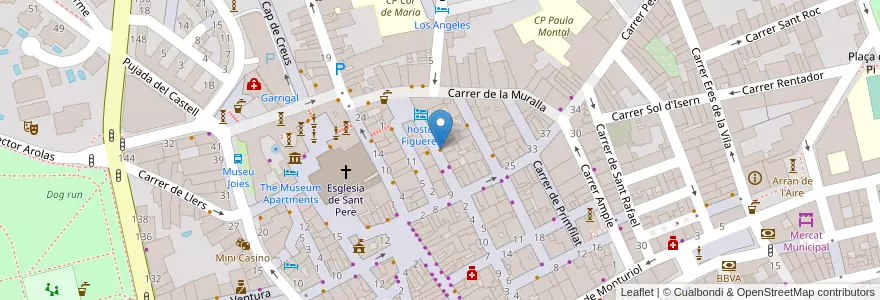 Mapa de ubicacion de Cafe dels Tints en スペイン, カタルーニャ州, ジローナ, Alt Empordà, Figueres.