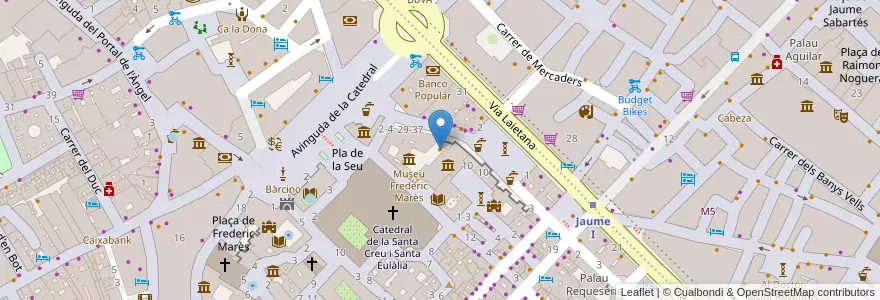Mapa de ubicacion de Cafè d'Estiu en España, Catalunya, Barcelona, Barcelonès, Barcelona.