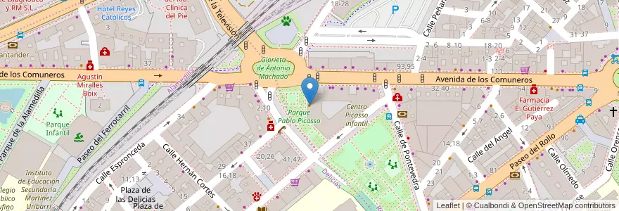 Mapa de ubicacion de Café Devinos en إسبانيا, قشتالة وليون, شلمنقة, دائرة شلمنقة, شلمنقة.