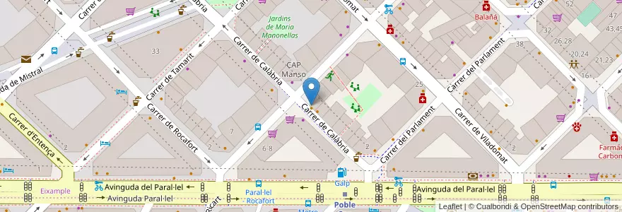 Mapa de ubicacion de Cafe di Francesco en Spanien, Katalonien, Barcelona, Barcelonès, Barcelona.