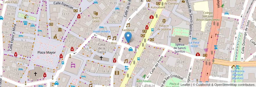 Mapa de ubicacion de Café Dibango en 스페인, Castilla Y León, Salamanca, Campo De Salamanca, Salamanca.