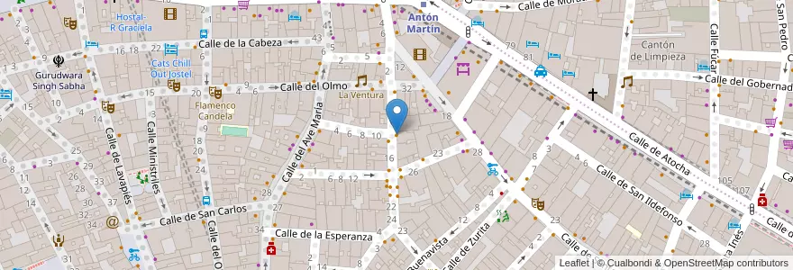 Mapa de ubicacion de Café Doré en Spanje, Comunidad De Madrid, Comunidad De Madrid, Área Metropolitana De Madrid Y Corredor Del Henares, Madrid.