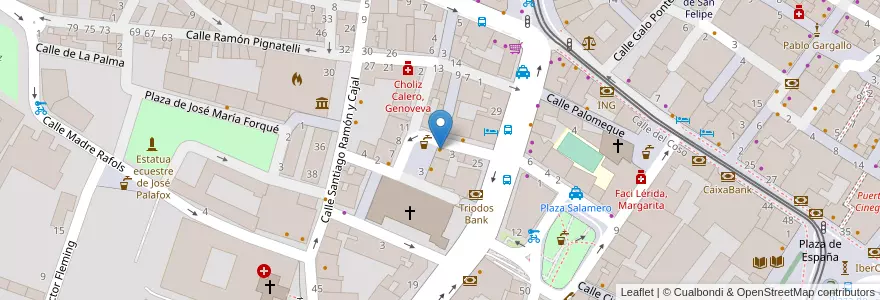 Mapa de ubicacion de Café DPch Rock en Espagne, Aragon, Saragosse, Zaragoza, Saragosse.