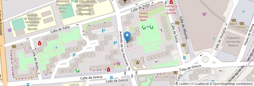 Mapa de ubicacion de Café Dublín en Spanien, Autonome Gemeinschaft Madrid, Autonome Gemeinschaft Madrid, Área Metropolitana De Madrid Y Corredor Del Henares, Fuenlabrada.