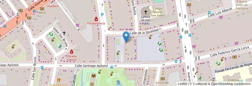 Mapa de ubicacion de Café El Parque en اسپانیا, Castilla Y León, Burgos, Alfoz De Burgos, Burgos.