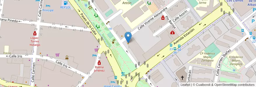 Mapa de ubicacion de Café El Sembrador en Испания, Кастилия-Ла-Манча, Альбасете, Альбасете.
