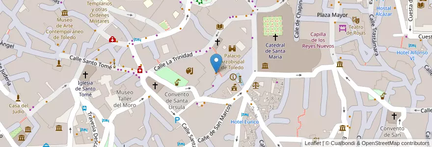 Mapa de ubicacion de Café El Torreón en Spagna, Castilla-La Mancha, Toledo, Toledo, Toledo.
