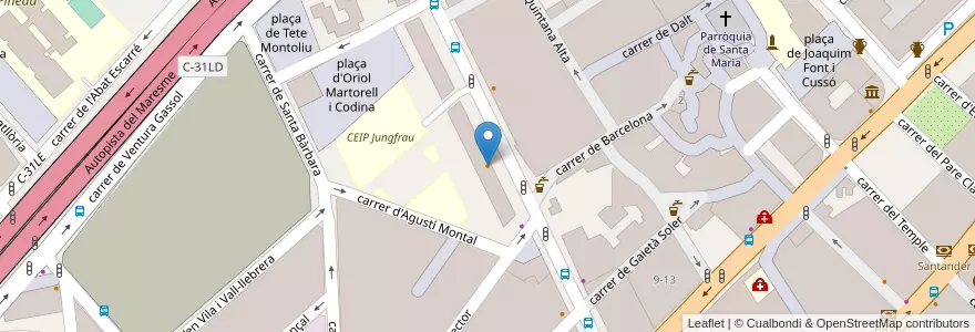 Mapa de ubicacion de Café Època en اسپانیا, Catalunya, Barcelona, Barcelonès, Badalona.
