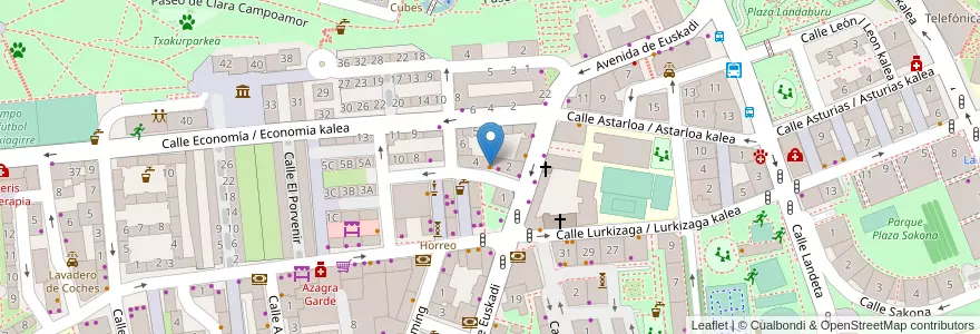 Mapa de ubicacion de Café Friol en España, Euskadi, Bizkaia, Bilboaldea, Barakaldo.