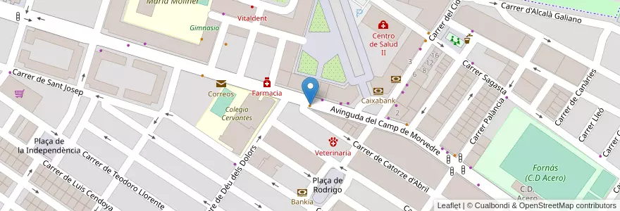 Mapa de ubicacion de Café Gourmet en スペイン, バレンシア州, València / Valencia, El Camp De Morvedre, Sagunt / Sagunto.