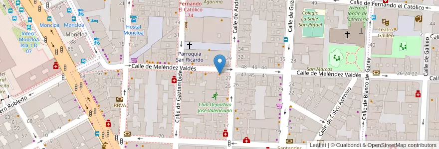 Mapa de ubicacion de Café Green Bakery en إسبانيا, منطقة مدريد, منطقة مدريد, Área Metropolitana De Madrid Y Corredor Del Henares, مدريد.