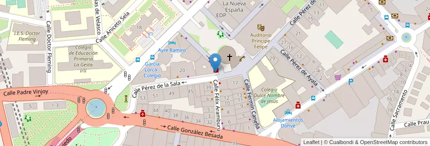 Mapa de ubicacion de Café Harris en 西班牙, 阿斯圖里亞斯, 阿斯圖里亞斯, Oviedo.