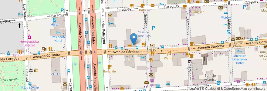 Mapa de ubicacion de Café Havanna, Retiro en Argentinien, Ciudad Autónoma De Buenos Aires, Comuna 1, Buenos Aires.