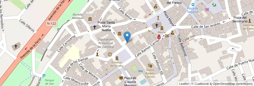 Mapa de ubicacion de Café Irlandés en Sepanyol, Castilla Y León, Zamora, Tierra Del Pan, Zamora.