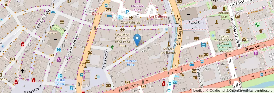 Mapa de ubicacion de Café K en スペイン, カスティーリャ・イ・レオン州, Burgos, Alfoz De Burgos, Burgos.