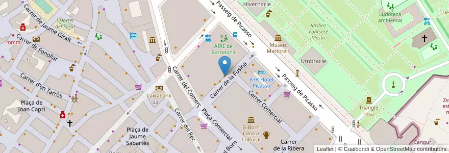 Mapa de ubicacion de Cafe Kafka en İspanya, Catalunya, Barcelona, Barcelonès, Barcelona.