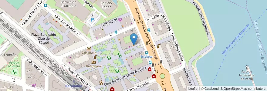 Mapa de ubicacion de Café Kobuk en 西班牙, 巴斯克, 比斯开, Bilboaldea.