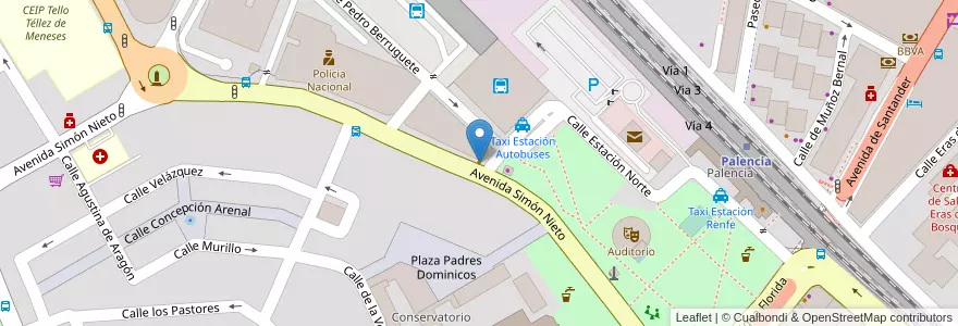 Mapa de ubicacion de Café La Lastra en 스페인, Castilla Y León, Palencia, Campos, Palencia.