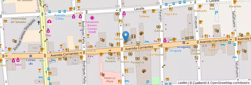 Mapa de ubicacion de Café La Paz, San Nicolas en Argentina, Ciudad Autónoma De Buenos Aires, Comuna 1, Buenos Aires.